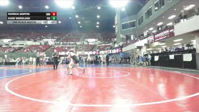 170 lbs 3rd Place Match - Patrick Griffin, SW MT Wrestling vs Kade Wersland, Younger