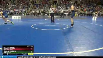 182 lbs Champ. Round 1 - Rayne Korsmo, Northwood vs Isaac Herbel, Northern Lights