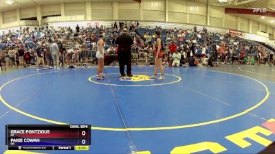 115 lbs Cons. Semi - Grace Pontzious, MI vs Paige Cowan, OH