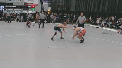 132 lbs Cons. Semis - Dylan Saba, Black Fox Wrestling Academy vs Dominic Marchack, Eierman Elite