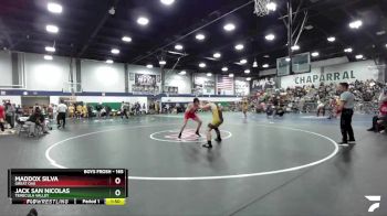 165 lbs Quarterfinal - Jack San Nicolas, Temecula Valley vs Maddox Silva, Great Oak
