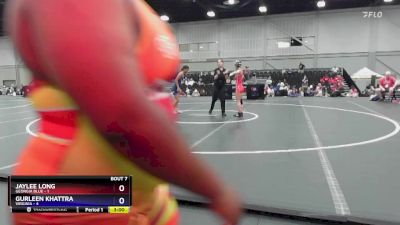 95 lbs Round 2 (8 Team) - Jaylee Long, Georgia Blue vs Gurleen Khattra, Virginia