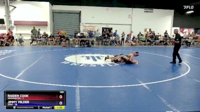 130 lbs Placement Matches (8 Team) - Raiden Cook, Washington vs Jimmy Milder, Iowa