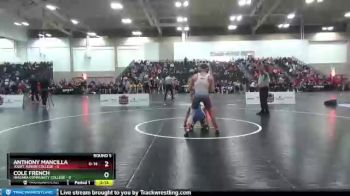 133 lbs Round 5 (6 Team) - Cole French, Niagara Community College vs Anthony Mancilla, Joliet Junior College