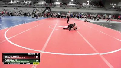 85 lbs Cons. Round 4 - Marcus White, Trenton Kids Wrestling Club-AA vs Tyson Lamm, Wentzville Wrestling Federation-AAA