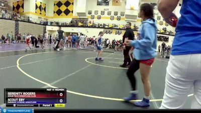 85 lbs 1st Place Match - Serenity Rogers, Solid Tech Wrestling Club vs Scout Eby, Midwest Xtreme Wrestling