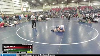 95 lbs Finals (2 Team) - Ayden Tokita, Idaho vs Perry Fowler, Utah