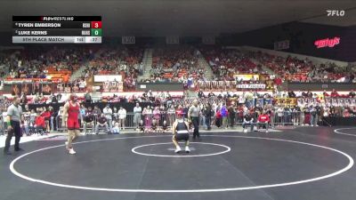 165 lbs 5th Place Match - Tyren Emberson, Rose Hill vs Luke Kerns, Buhler Hs