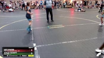 65 lbs Quarterfinals (8 Team) - Kynlie Tackett, Ohio Gold vs Jett Foster, The Funky Singlets Teal