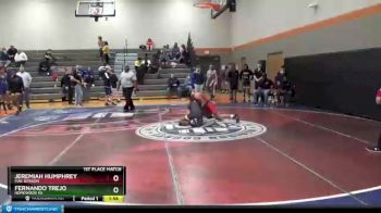 147 lbs 1st Place Match - Jeremiah Humphrey, Mae Jemison vs Fernando Trejo, Homewood HS