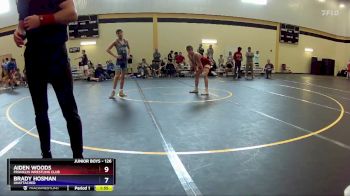 126 lbs Cons. Round 3 - Aiden Woods, Franklin Wrestling Club vs Brady Hosman, Unattached