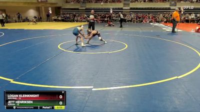 70 lbs Quarterfinals (8 Team) - Logan Kleinknight, Waconia vs Jett Henriksen, Adrian