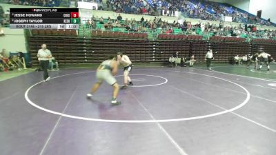 215 lbs Quarterfinal - Jesse Howard, Crescent vs Joseph Taylor, Keenan