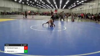 40 lbs Final - Rivers Tahdooahnippah, Elgin Grapplers vs Easton Wigington, Okwa