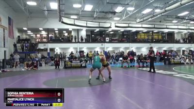 124 lbs Cons. Round 2 - Sophia Renteria, Adrian College vs MaryAlice Lynch, Alma