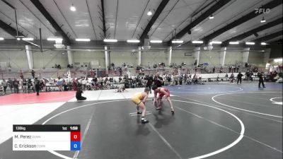 138 kg Quarterfinal - Malchijah Perez, Gunnison vs Chaz Erickson, Cornerstone Wrestling Club