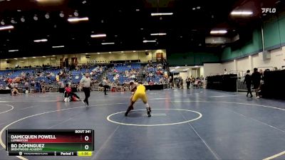 132 lbs Semifinal - Bo Dominguez, Brentwood Academy vs Damicquen Powell, Lumberton