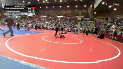 70 lbs Cons. Round 2 - Jorgen Trudell, Pottsville Apache Youth Wrestling vs Holden Eisenhower, Beebe Badgers Wrestling Club