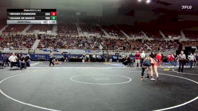 138-D2 Semifinal - Nevaeh Flemmons, Lee Williams High School vs Juliana De Marco, Poston Butte High School