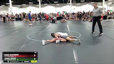 60 lbs Round 2 (6 Team) - Evan Whitbred, Keystone Krush vs Gwen Gross, Mat Warriors Blue