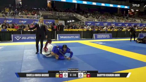Isabella Maria Madrid vs Bahiyyih Khanum Amini 2026 Pan Kids Jiu-Jitsu IBJJF Championship