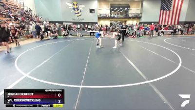 138 lbs Quarterfinal - Jordan Schmidt, IA vs Wil Oberbroeckling, IA