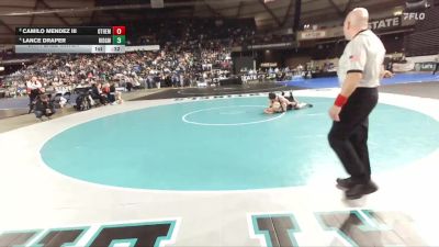 Boys 2A 150 lbs 5th Place Match - Lance Draper, Ridgefield vs Camilo Mendez III, Othello