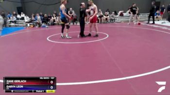 157 lbs Quarterfinal - Zane Gerlach, AK vs Daryn Leon, CA