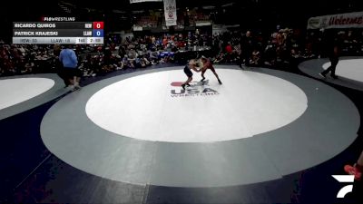 100 lbs Ricardo Quiros, IEWA - Inland Empire Wrestling Association vs Patrick Krajeski, LAWA - Los Angles Wrestling Association