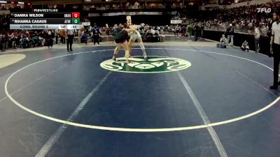 Girls 185 lbs Cons. Round 3 - Danika Wilson, Grants vs Rihanna Casaus, Atrisco Heritage