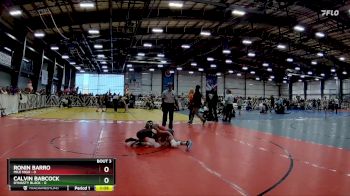 72 lbs Rd# 2 10:30am Friday - Calvin Babcock, Dynasty Black vs Ronin Barro, Mile High