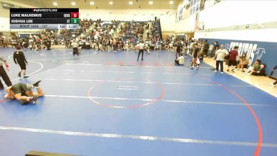 157 lbs Champ. Round 3 - Joshua Lee, South Torrance vs Luke Malkemus, El Dorado High School