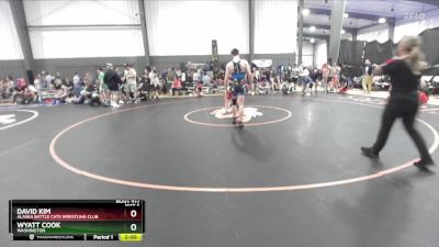 150 lbs Champ. Round 1 - David Kim, Alaska Battle Cats Wrestling Club vs Wyatt Cook, Washington