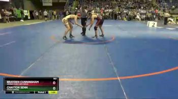 182 lbs Cons. Round 1 - Brayden Cunningham, Grand Forks Red River vs Chayton Senn, Fargo Davies