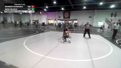 120 lbs Final - Brandon Valenzuela, Pounders WC vs Jesse Velasco, Ocrtc