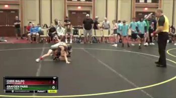 67 lbs Quarterfinals (8 Team) - Grayden Paris, Revival Aqua vs Chris Baldo, Bitetto Trained