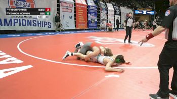 150 Class 4 lbs 5th Place Match - Connor McBride, Marquette vs Tyson Forbes, Hazelwood West