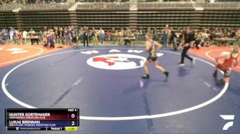 92 lbs Semifinal - Hunter Gortemaker, Team Braves Wrestling Club vs Lukas Brennan, High Plains Thunder Wrestling Club