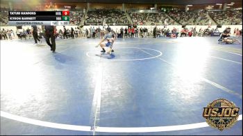 64 lbs Quarterfinal - Tatum Hawkins, Noble Takedown Club vs Kyson Barnett, Morris Wrestling Association