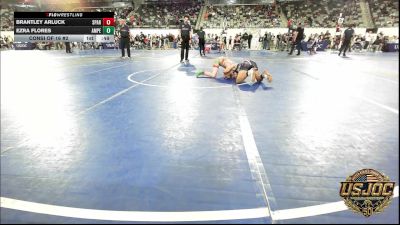 90 lbs Consi Of 16 #2 - Brantley Arluck, Spartan Mat Club vs Ezra Flores, Amped Wrestling Club