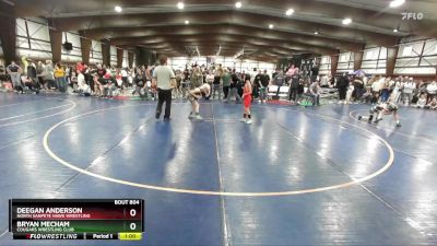 74 lbs Cons. Round 3 - Bryan Mecham, Cougars Wrestling Club vs Deegan Anderson, North Sanpete Hawk Wrestling