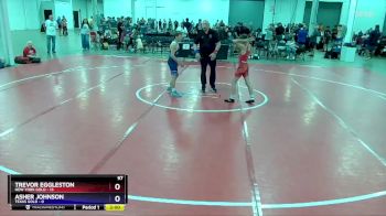 97 lbs 2nd Wrestleback (8 Team) - Trevor Eggleston, New York Gold vs Asher Johnson, Texas Gold