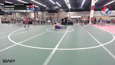 132 lbs Consi Of 8 #1 - Renzo Gann, Team Gann Wrestling vs Mason Lum, Spring Klein Wrestling Club