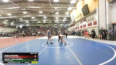 175 lbs Champ. Round 2 - Rocky Stallworth, Yuma Catholic vs Jesse Pfeiffer, Desert Ridge High School