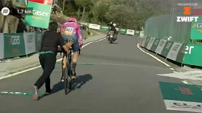 Highlight: Bike Change Chaos In Vuelta Time Trial