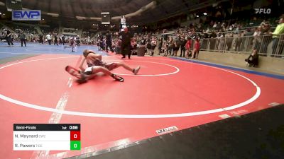 90 lbs Semifinal - Nash Maynard, Claremore Wrestling Club vs Rhett Powers, Tiger Trained Wrestling