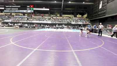 115 lbs Cons. Semi - Baylee Baragary, Lansing HS vs Avery Hinojos, Newton HS