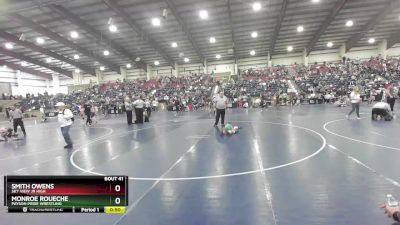 39 lbs Cons. Round 3 - Smith Owens, Sky View Jr High vs Monroe Roueche, Payson Pride Wrestling