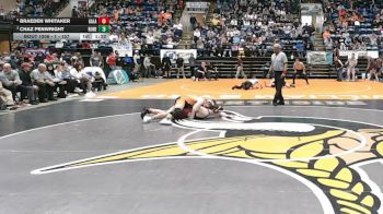 1 - 157 lbs Semifinal - Braeden Whitaker, Galax vs Chaz Penwright, Rural Retreat