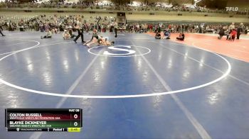 105 lbs 3rd Place Match - Blayke Dickmeyer, Greater Heights Wrestling-AAA vs Colton Russell, Wentzville Wrestling Federation-AAA